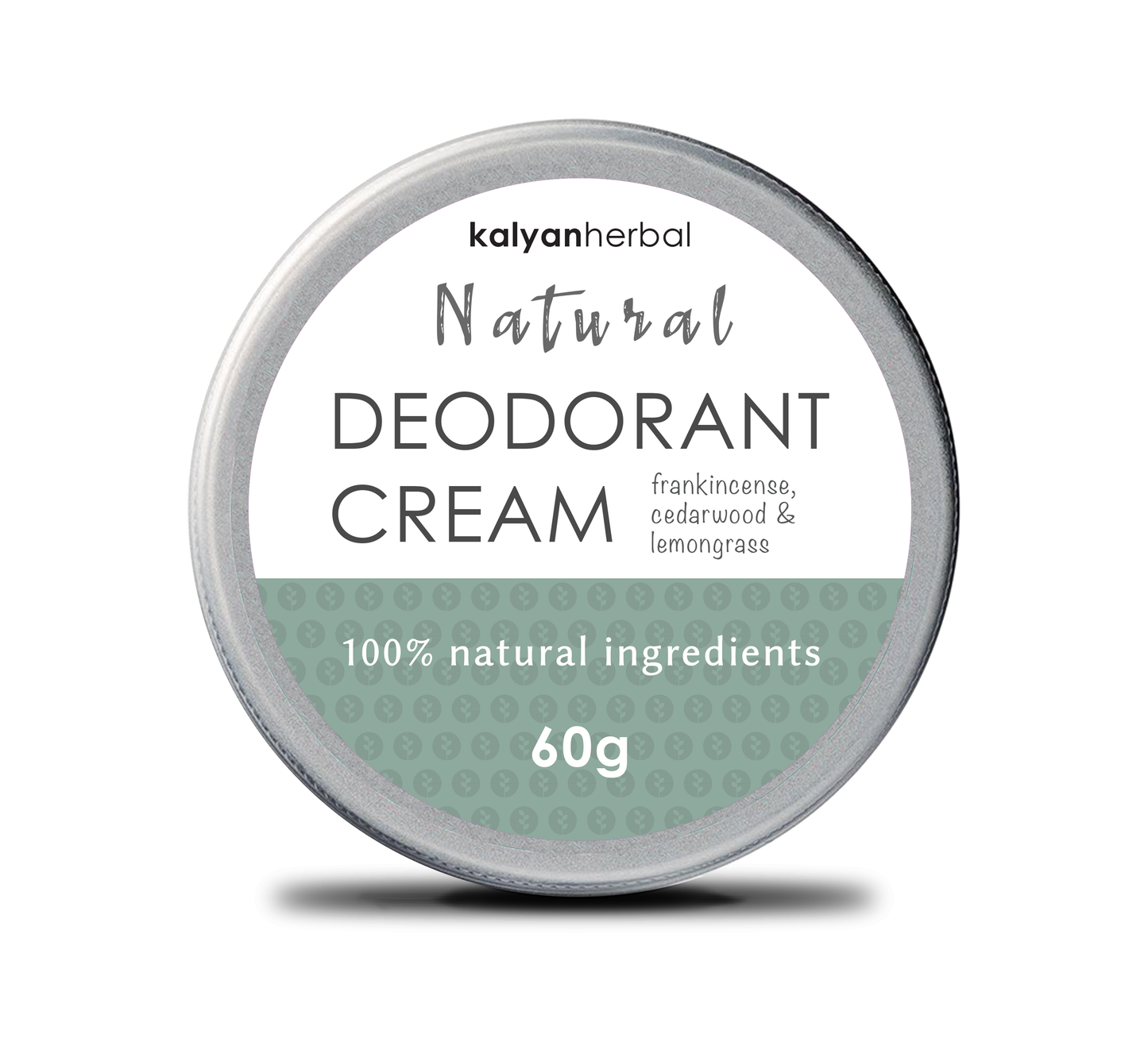 Natural Deodorant Cream - Frankincense, Cedarwood & Lemongrass