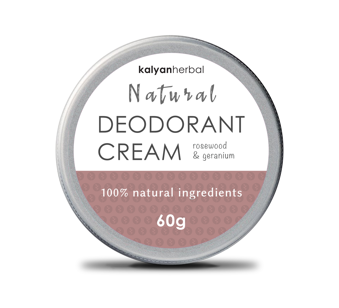 Natural Deodorant Cream - Rosewood & Geranium