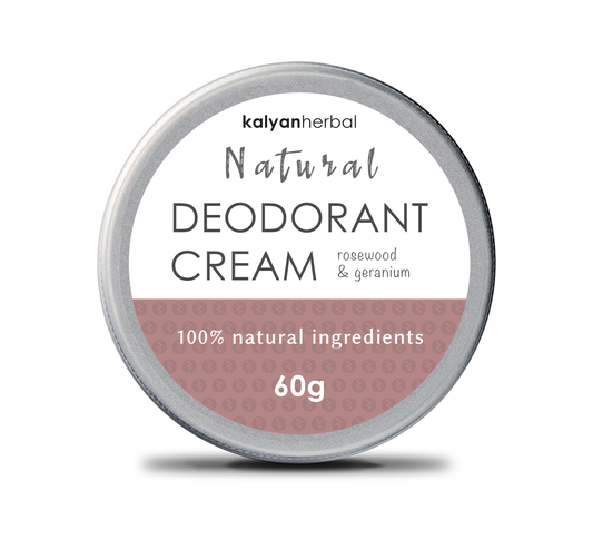 Natural Deodorant Cream - Rosewood & Geranium